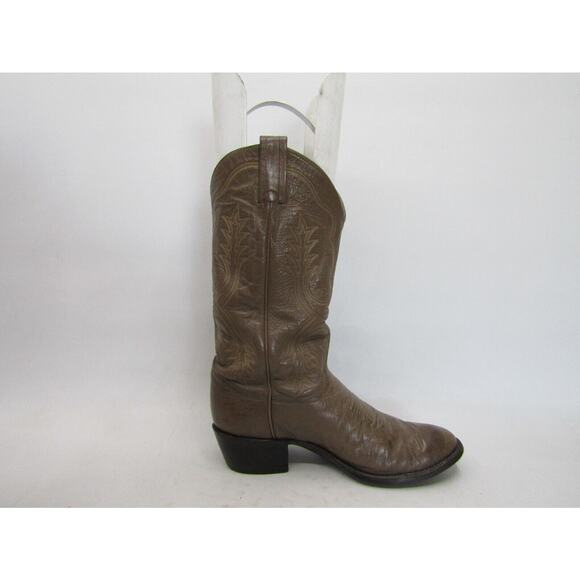 TONY LAMA Mens Size 8.5 D Brown Leather Cowboy Western Boots